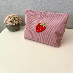 Strawberry boutique makeup pouch